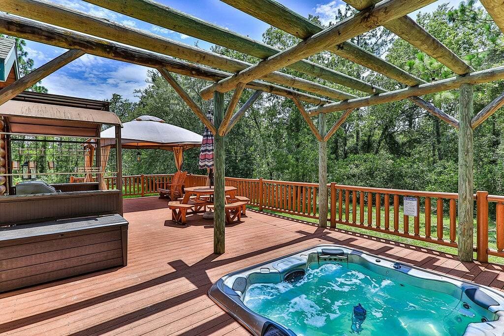 Foto 9 von 32: *Booking Summer* Nature Cabin & Bunkroom-Hot Tub, Grill, Fire Pit