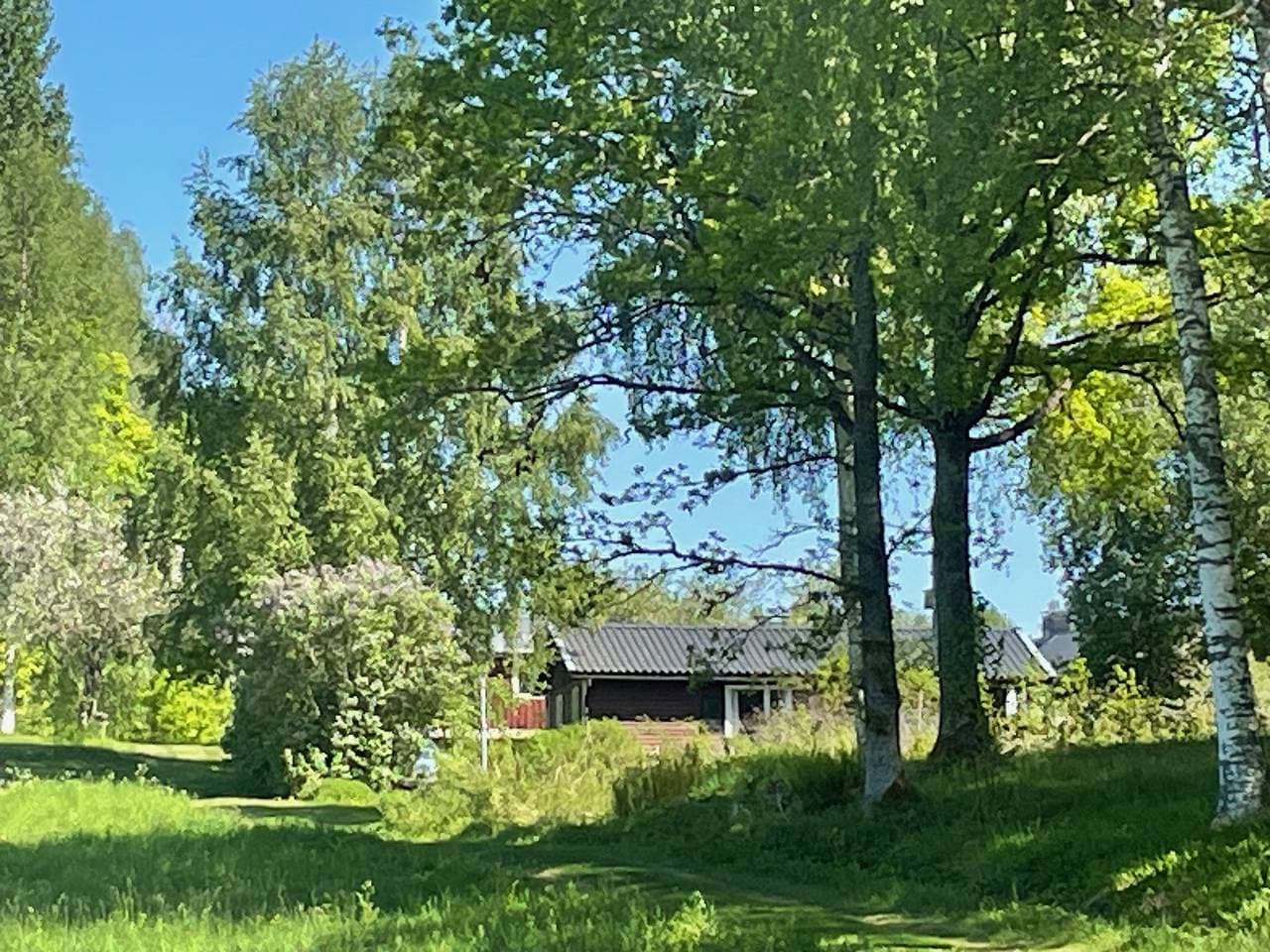 Foto 12 von 28: Ferienhaus mit Seeblick am See Lelången mit Boot