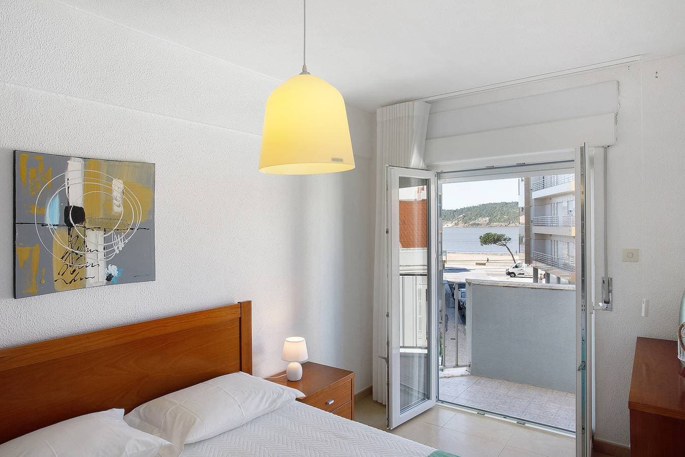 Foto 2 von 20: Apartment 'Campo Mar - T1 Vista Praia' mit Meerblick, Balkon und WLAN