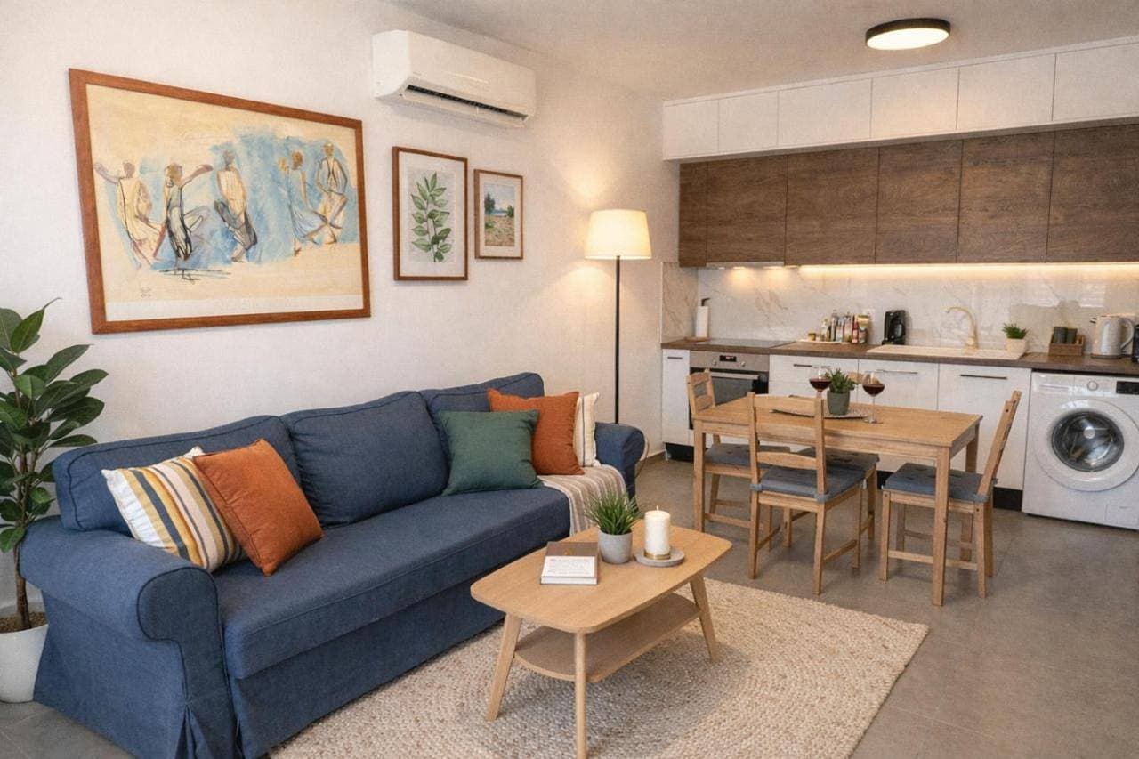 New & comfy apt near Heraklion-airport and sea 1