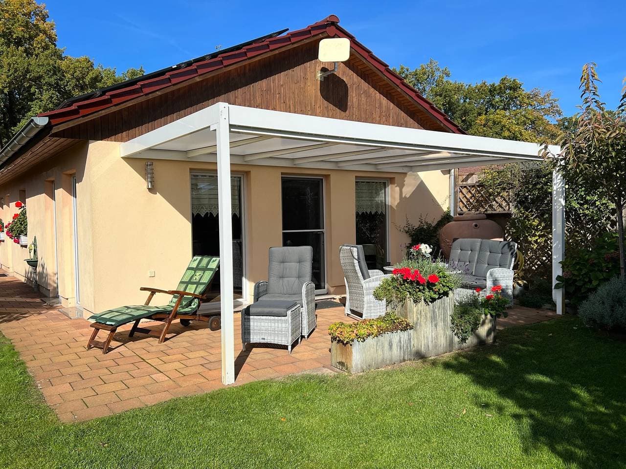 Foto 4 von 31: Ferienhaus 'Ferienhaus 75 Qm, 1 Schlafzimmer' mit privater Terrasse, Gemeinschaftsgarten und WLAN
