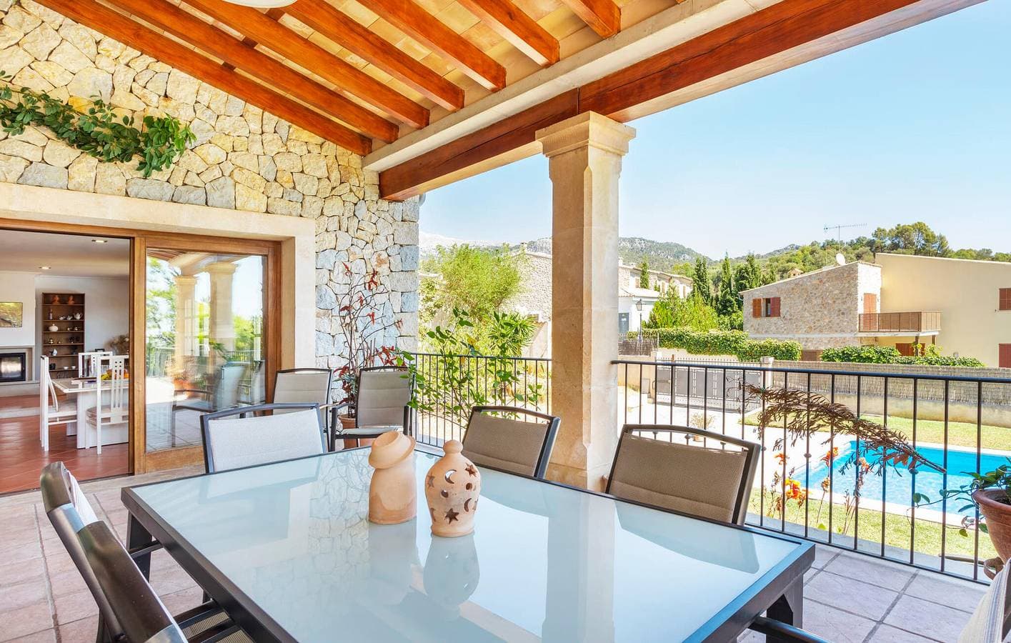 Foto 7 von 42: Gemütliche Wohnung mit Terrasse, Pool und BBQ in der Nähe von Mancor de la Vall