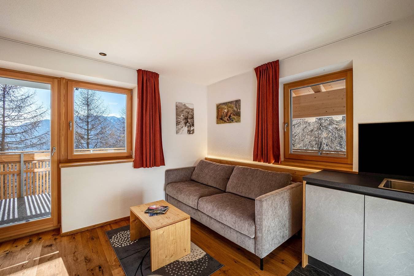 Foto 10 von 28: Ferienwohnung 'Hubertus - Speikboden' mit Bergblick, privater Terrasse und Wi-Fi
