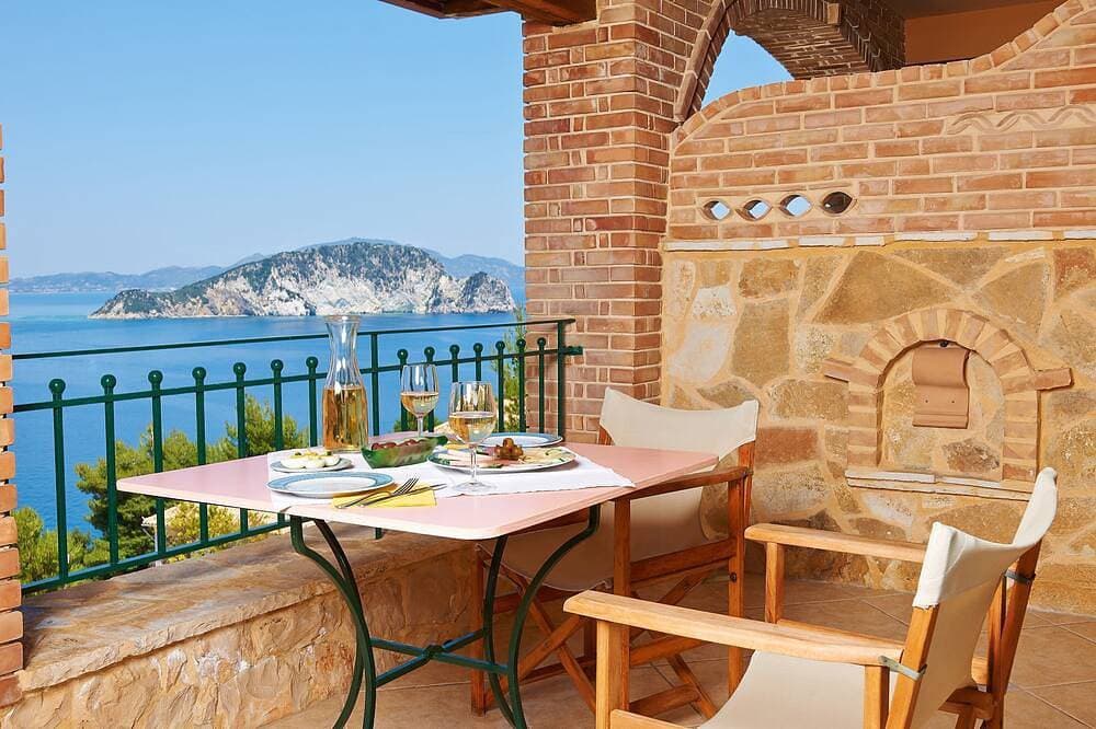 Villas Cavo Marathia - Studio mit Panorama-Meerblick und Pool in Traumlage 1