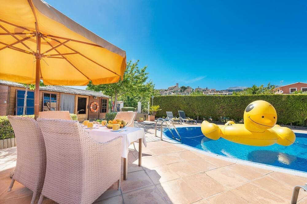 Private Finca mit Klimaanlage, Wifi, Pool, Garten, Terrasse mit Grill, in Selva 1