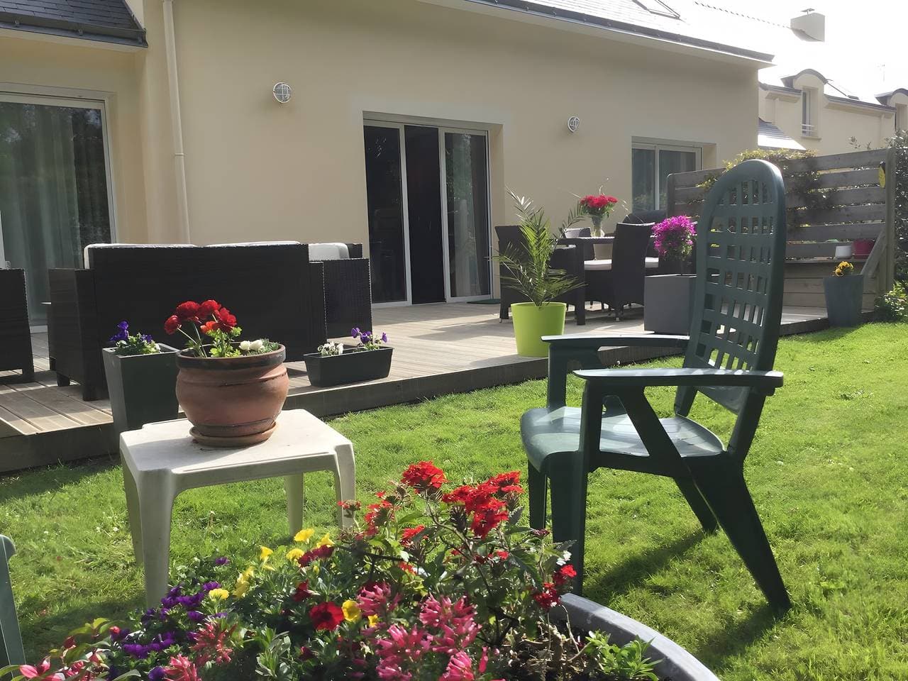 Foto 12 von 26: Bed & Breakfast 'Les Boubous - Lulu' mit Gemeinschaftsterrasse, Garten & WLAN