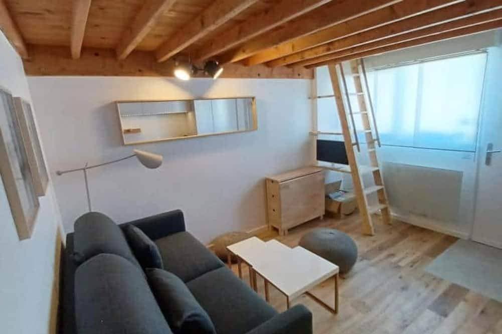 Renovated studio at the base of the slopes, covered parking 1
