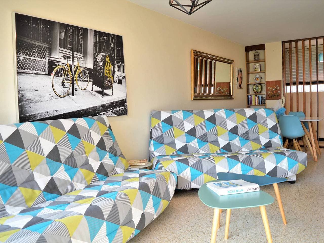 Foto 4 von 20: 2-Zimmer-Wohnung mit Klimaanlage, Terrasse & Parkplatz, 300 m vom Strand entfernt