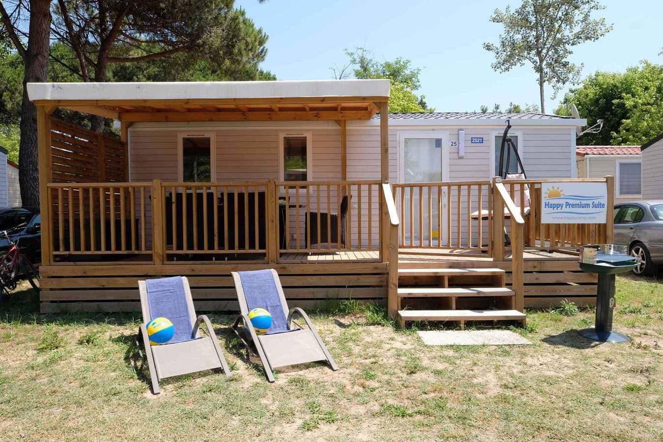 Foto 4 von 49: Mobilehome mit Klimaanlage, Terrasse und Pool