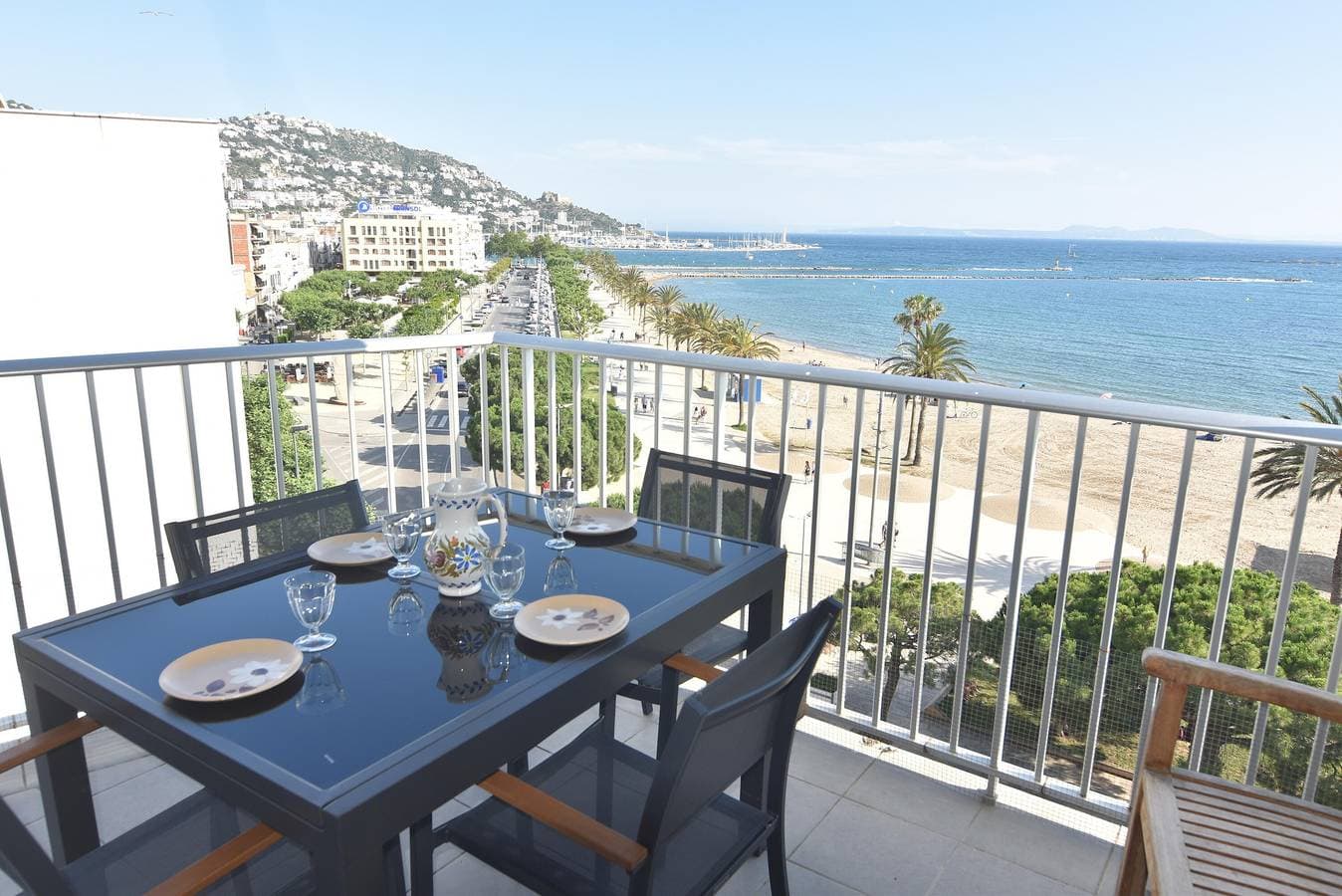 Apartment direkt am Strand in Roses, Costa Brava! 1 Schlafzimmer, Meerblick, Terrasse, kostenfreies ... 1