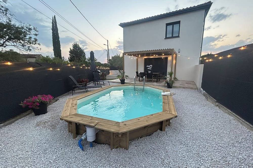 Aniane villa for 6 people with a pool and air conditioning. Hérault Valley. Devil's Bridge, 1