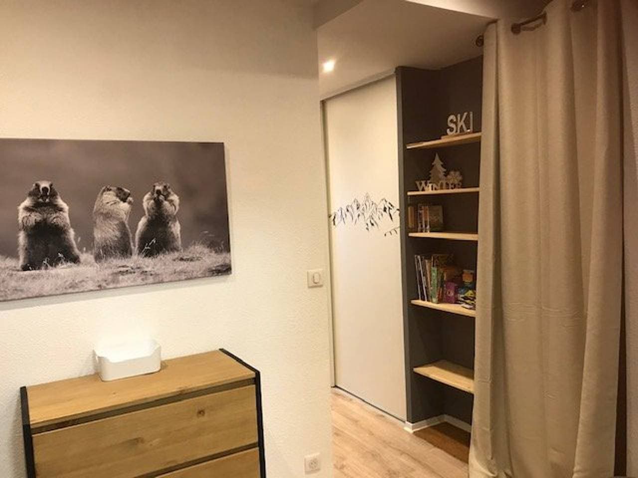 Foto 8 von 15: Studio-Kabine f. 5 Pers - Direkt an Pisten - Überdachter Parkplatz - Balkon