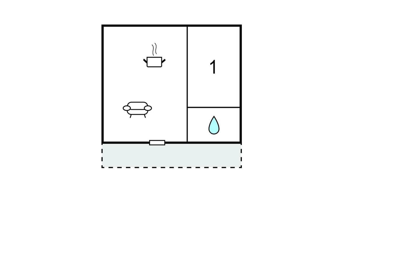 Foto 13 von 13: Luxuriöses Apartment mit AC, Pool, Parkplatz, Garten und Küche