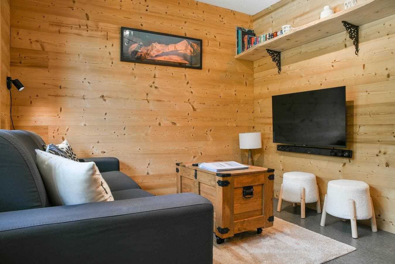 Foto 6 von 24: Ferienwohnung 'L'ourson' mit Bergblick, Gemeinschaftspool und Wi-Fi