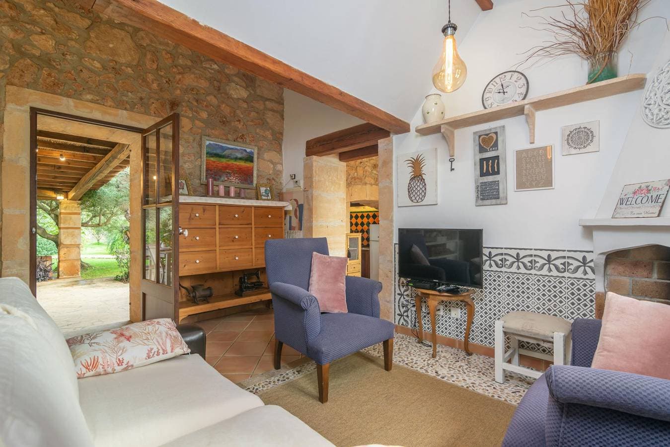 Foto 11 von 50: S'Era Nova - Schöne Villa mit privatem Pool, umgeben von einem schönen Garten. Wifi ist gratis.
