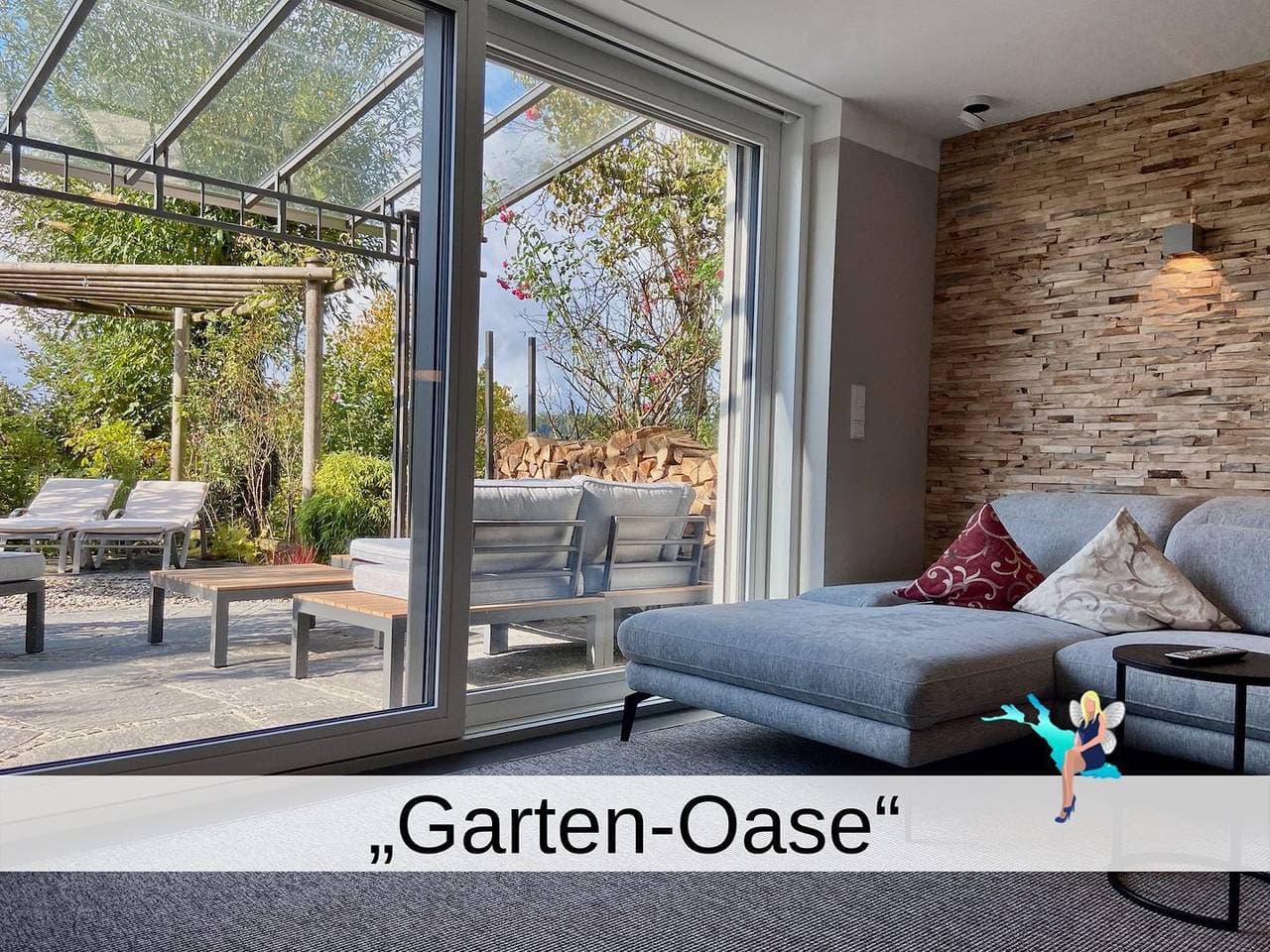 Ferienwohnung Garten-Oase - Hochwertige Gartenwohnung mit Sonnenterrasse 1