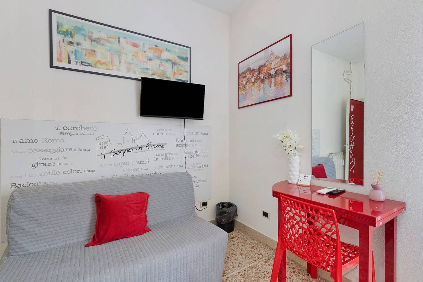 Foto 10 von 14: Zimmer 'Camera Tripla - Trastevere' mit WLAN und Klimaanlage