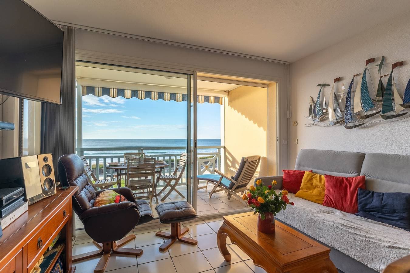Foto 3 von 18: Ferienwohnung "Didier" mit Meerblick, Terrasse und WLAN