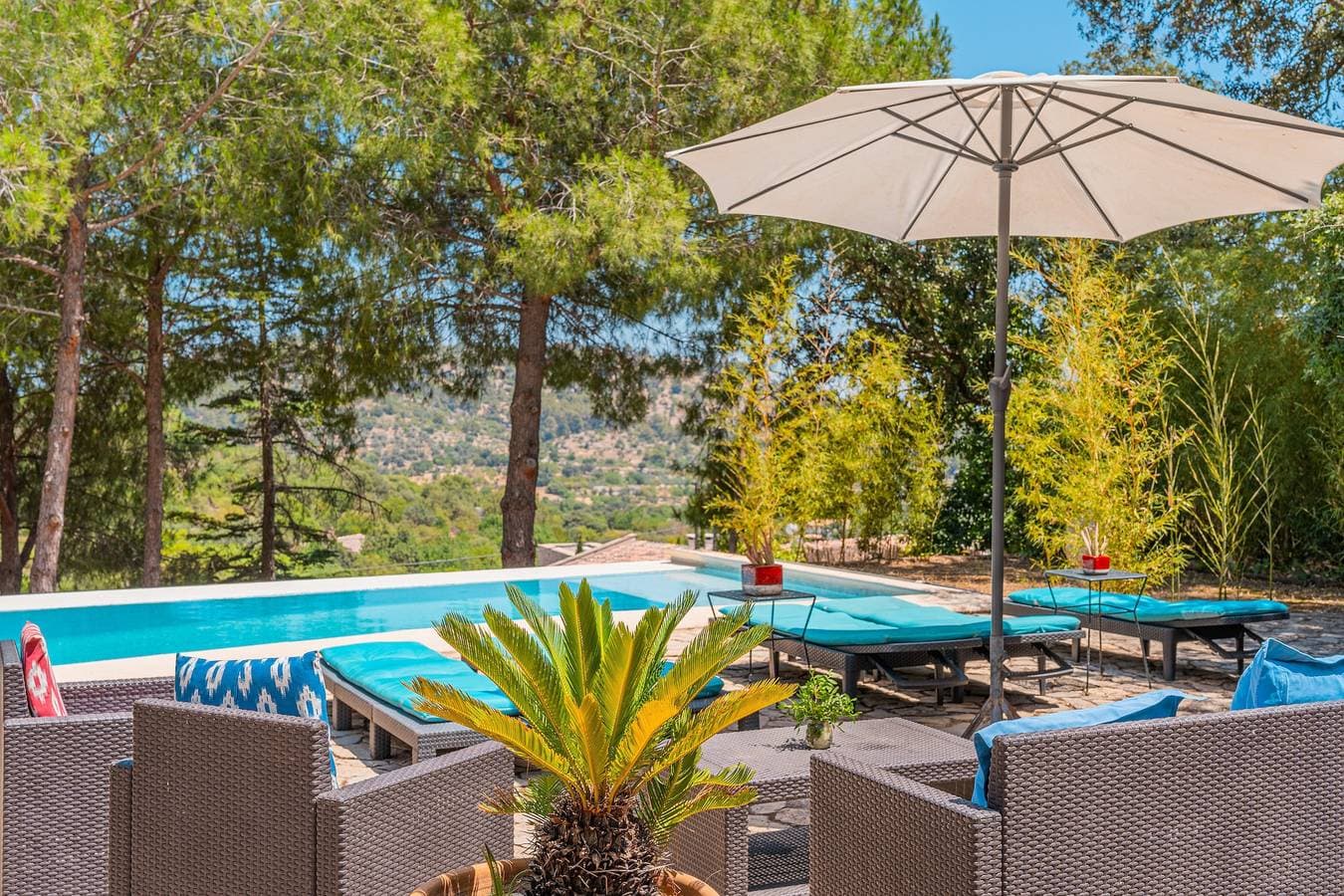 Foto 3 von 25: Haustierfreundliche Villa Ses Basses mit Bergblick, Pool und WLAN