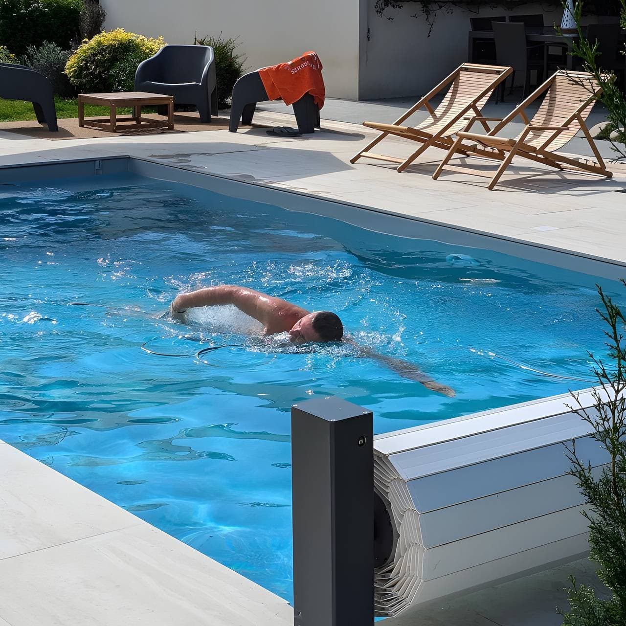 Foto 6 von 27: Bed & Breakfast „Chambre Port Briac“ mit Gemeinschaftspool, Terrasse & WLAN
