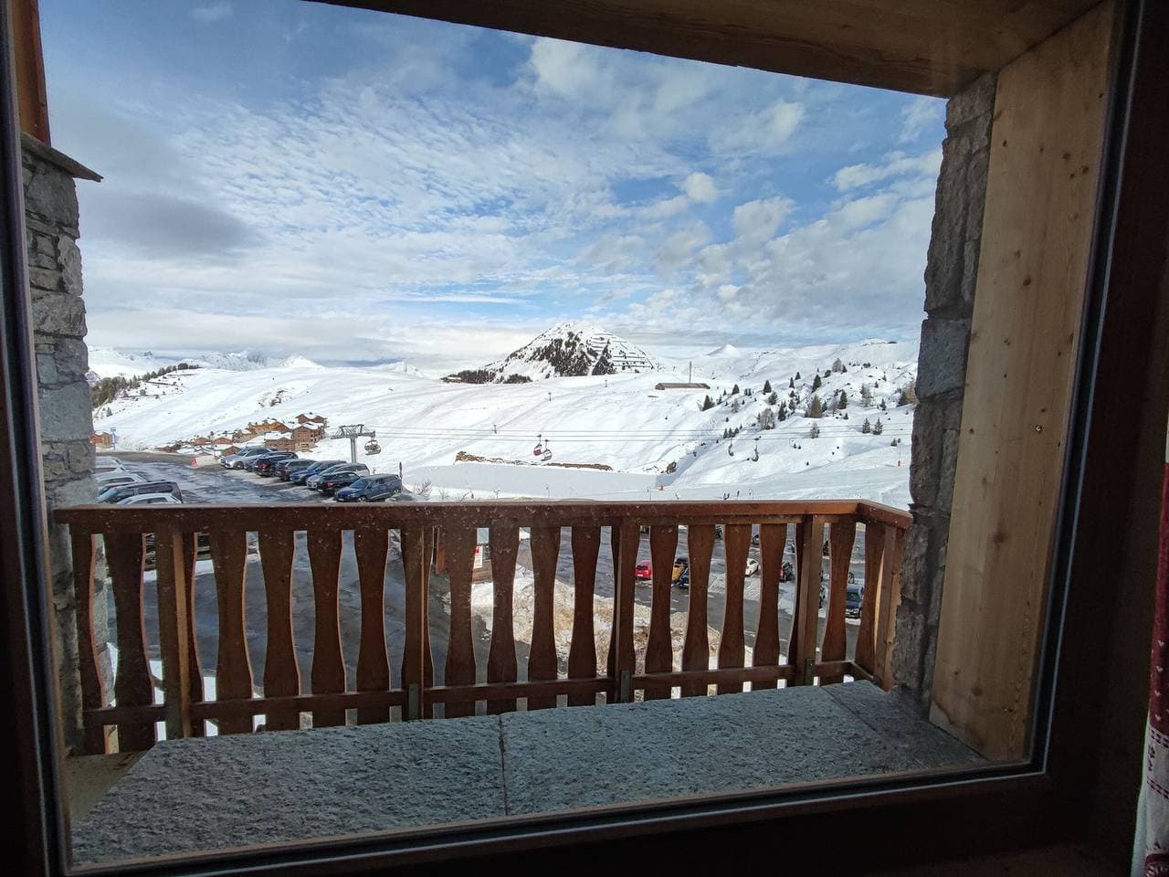 Foto 7 von 12: Studio in Plagne Villages, Pisten Zugang, Balkon