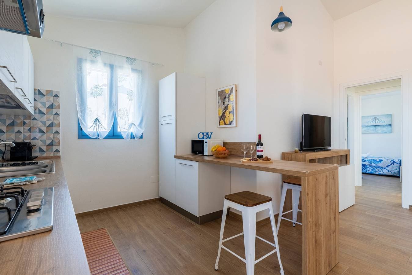Foto 13 von 29: Privates Apartment mit spektakulärem Meerblick in La Caletta, Sardinien – 2 Schlafzimmer, 3 Betten