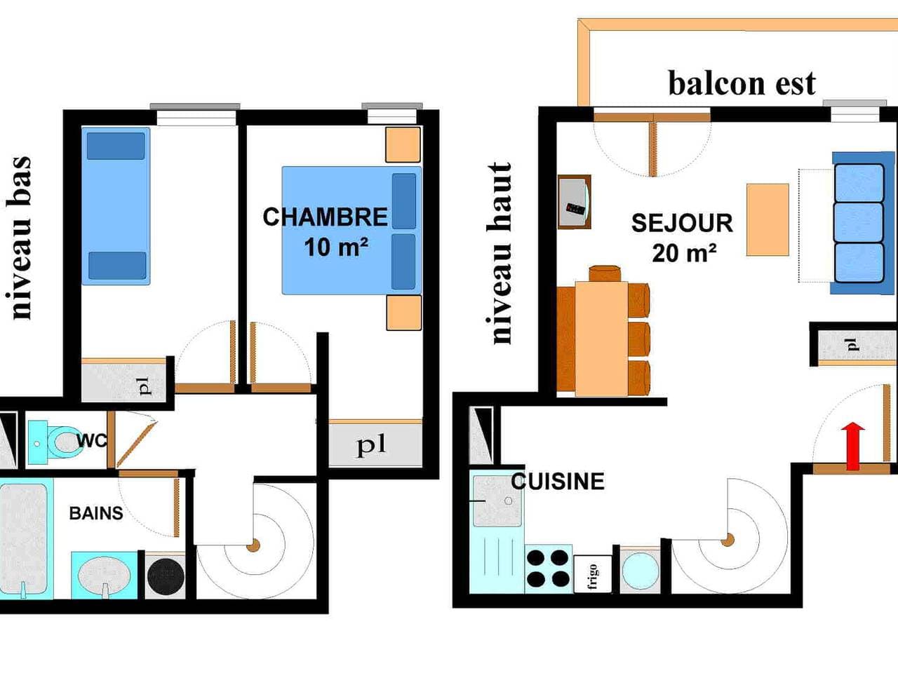 Foto 6 von 16: Modernes Duplex für 6 mit schönem Bergblick und WIFI