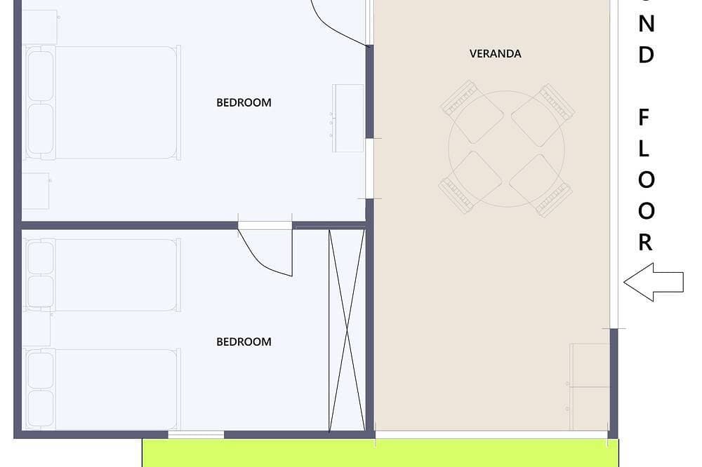 Foto 9 von 29: N°2-Apartment-Ensuite mit Dusche-Meerblick