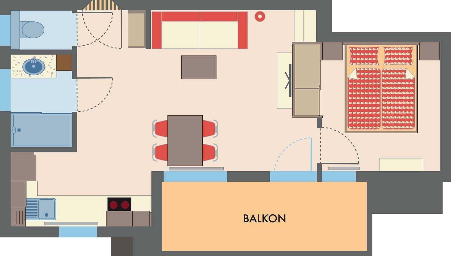 Foto 12 von 53: Ferienwohnung Alpenherz ca. 40m²