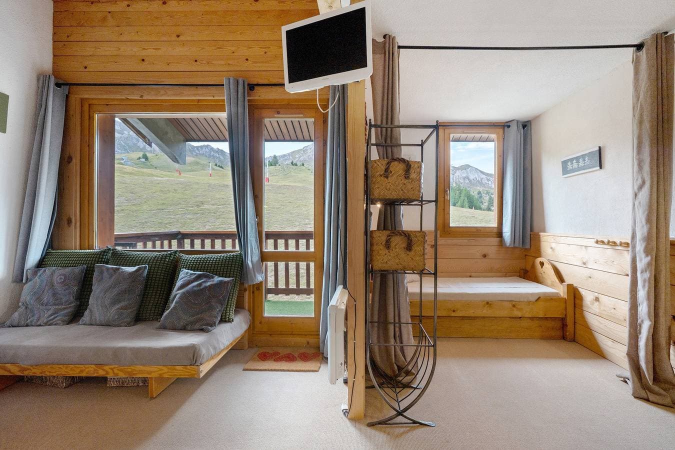 Foto 13 von 29: Appartement Refuge sur Pistes: Plagne Village, Bergblick, Balkon & WLAN