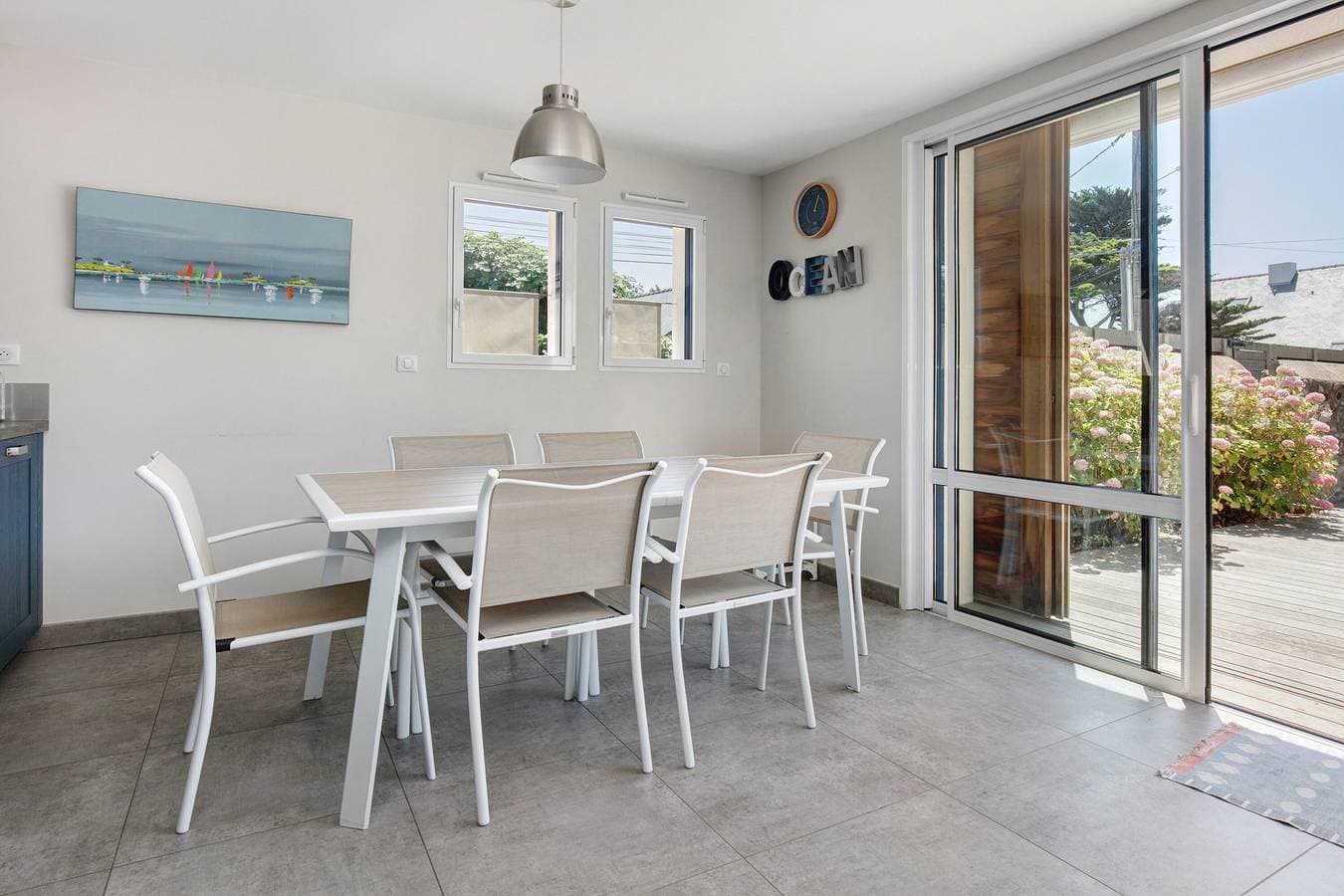 Foto 5 von 31: Familienhaus 30 m vom Strand mit Meerblick, privater Terrasse und WLAN