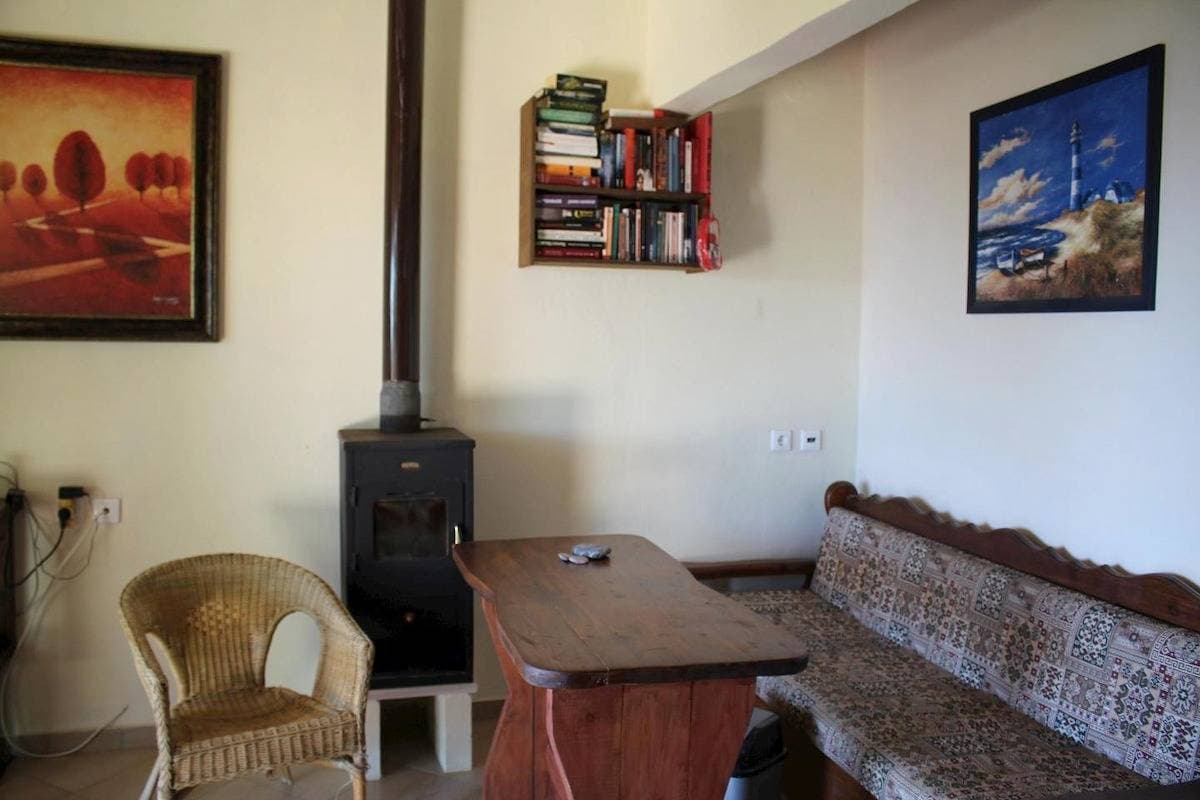 Foto 11 von 41: Panoramablick aufs Meer, fußläufig zum Strand, Wifi  - Ferienhaus Triopetra, Kreta