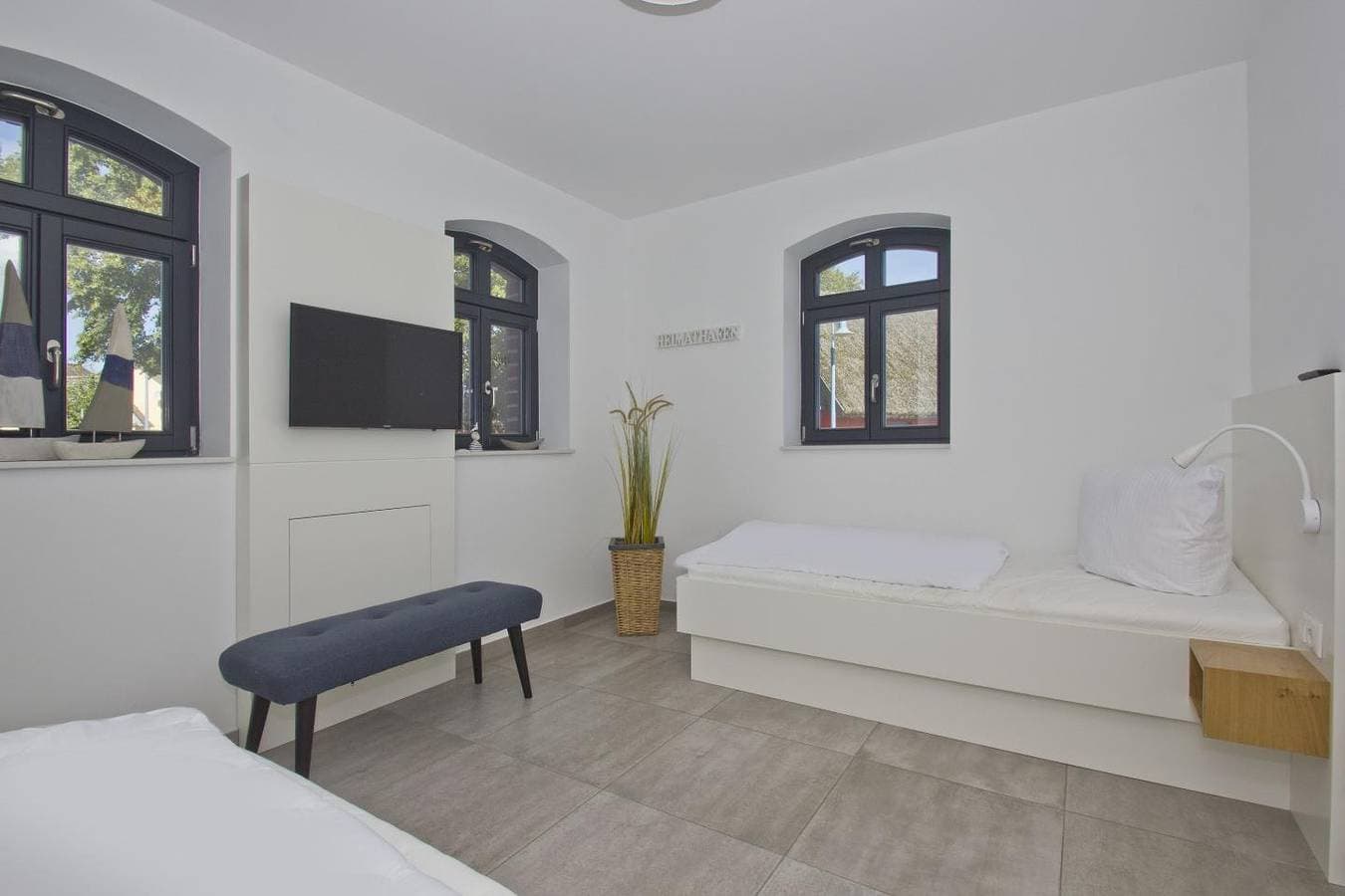 Foto 13 von 24: Moderne Ferienwohnung in Wassernähe mit Meerblick - Ferienwohnung Heimathafen