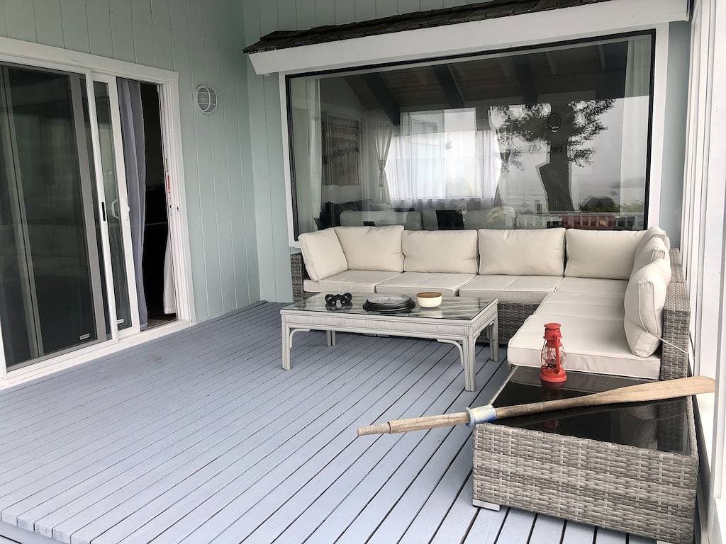 Foto 6 von 48: Oceanfront Bluff Home - Whale Watching, Redwoods, Wood Stove & Pet Friendly