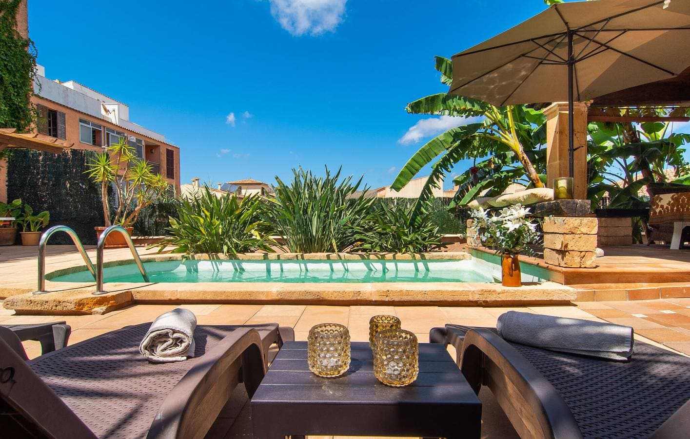 Foto 5 von 46: Rückzugsort am Meer mit Terrasse, Pool und Grill 2,5 km vom Strand Son Moll entfernt