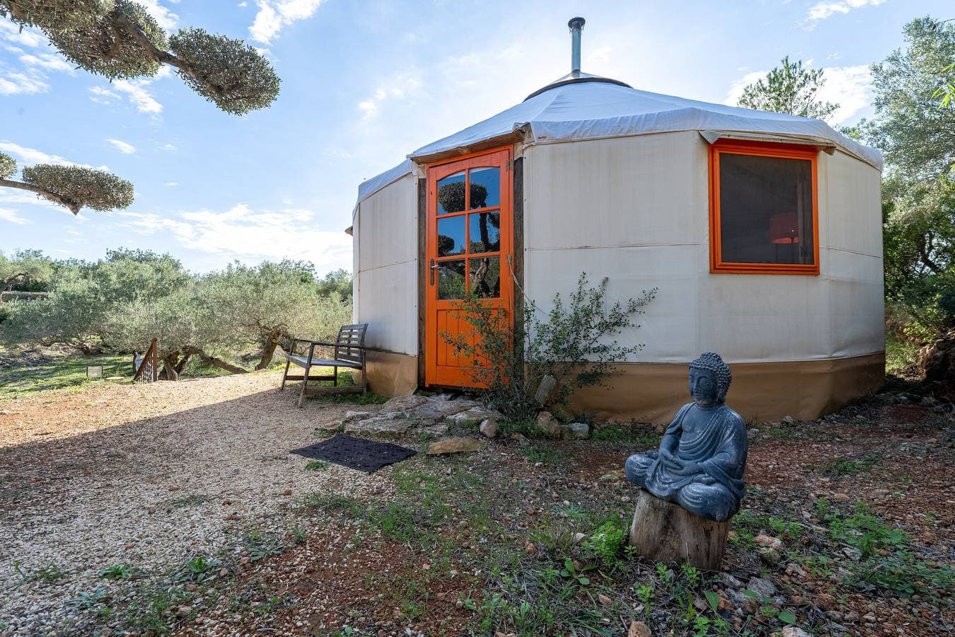 Foto 13 von 38: Finca 'Yurta Mongola Delta Del Ebro' mit Meerblick, Gemeinschaftspool und Wi-Fi