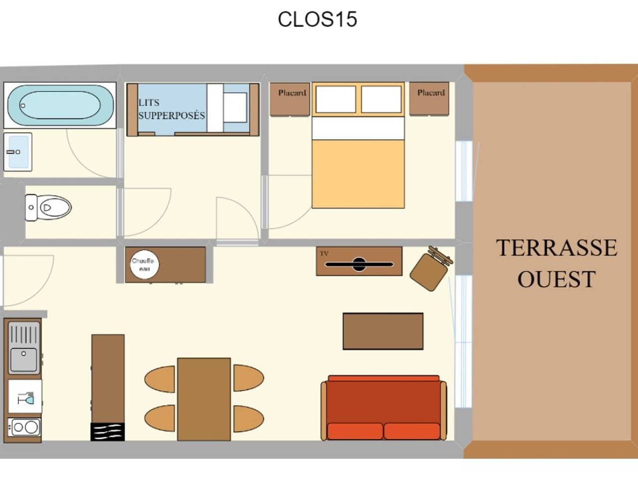 Foto 10 von 17: Geräumige Wohnung für 6 Personen mit WIFI in Aussois