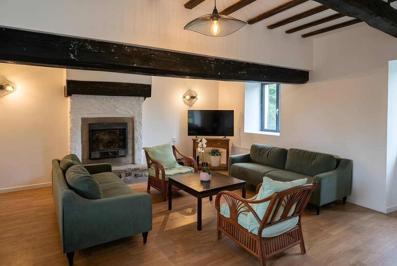 Foto 3 von 19: Ferienhaus 'Lodge De Rully – 1H Mont St Michel' mit privater Terrasse, Garten und WLAN