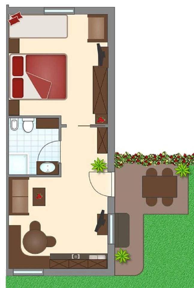 Foto 10 von 11: Apartment with Garden View
