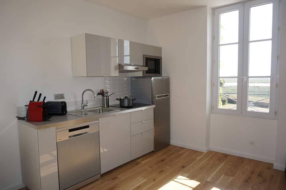 Foto 11 von 24: Neu: Wohnung 3p 4 Pers 45m ² Blick auf den Hafen Portbail