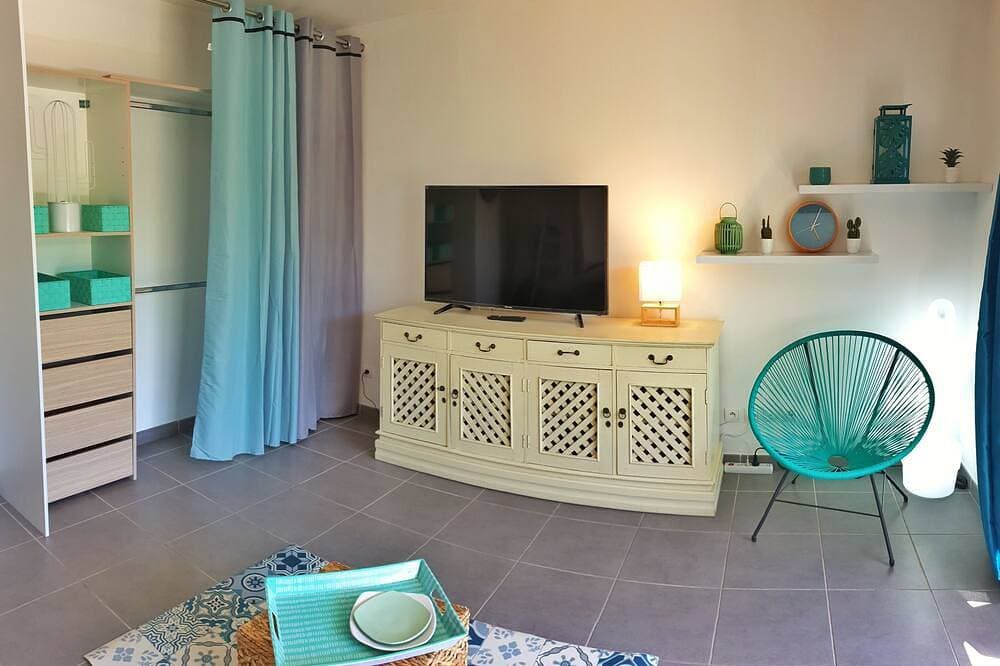Foto 6 von 16: Large air-conditioned studio, large terrace, harbour, shops, beach on foot