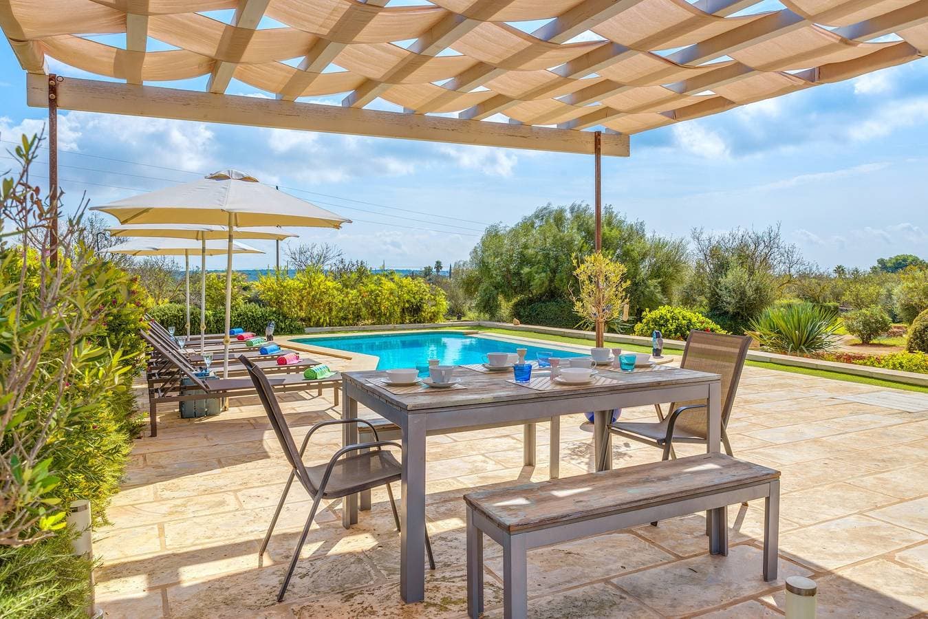 Foto 3 von 27: Finca „Villa Gemma“ mit WLAN, Klimaanlage, Terrasse und Pool