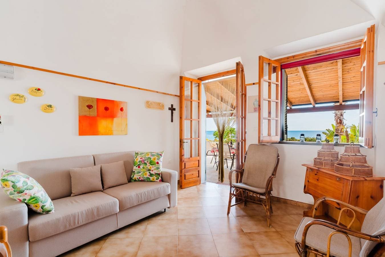Foto 7 von 29: Villa 'Alma' mit Meerblick, privater Terrasse und Klimaanlage