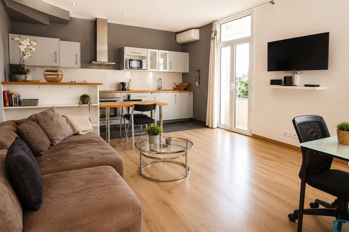 Foto 3 von 20: Klimatisiertes 2-Zimmer-Apartment mit Balkon in der Altstadt von Antibes