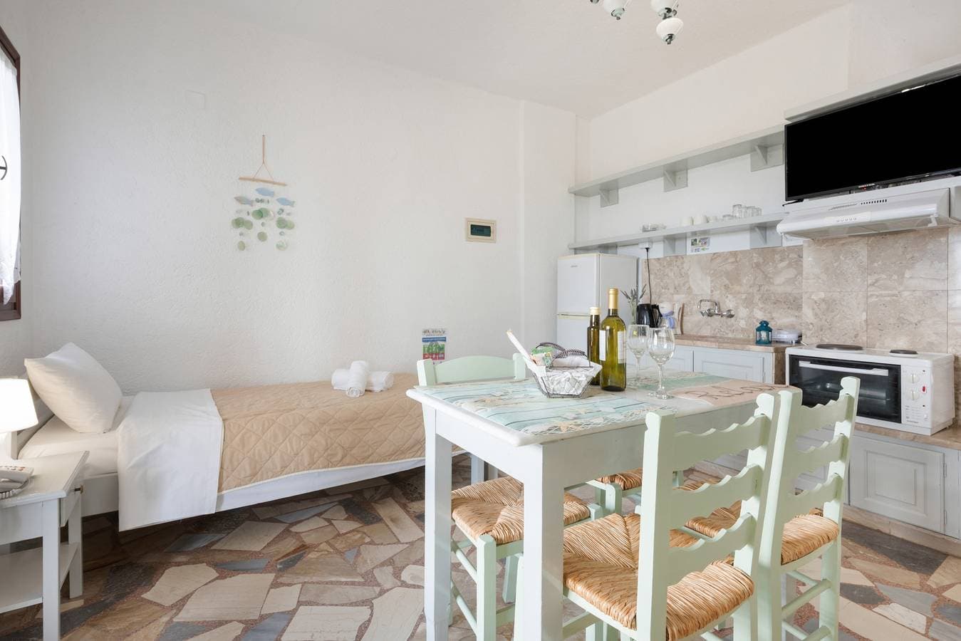 Foto 6 von 21: Ferienwohnung in einem Hotel 'mit Meerblick-Creta' mit Meerblick, WLAN und Klimaanlage