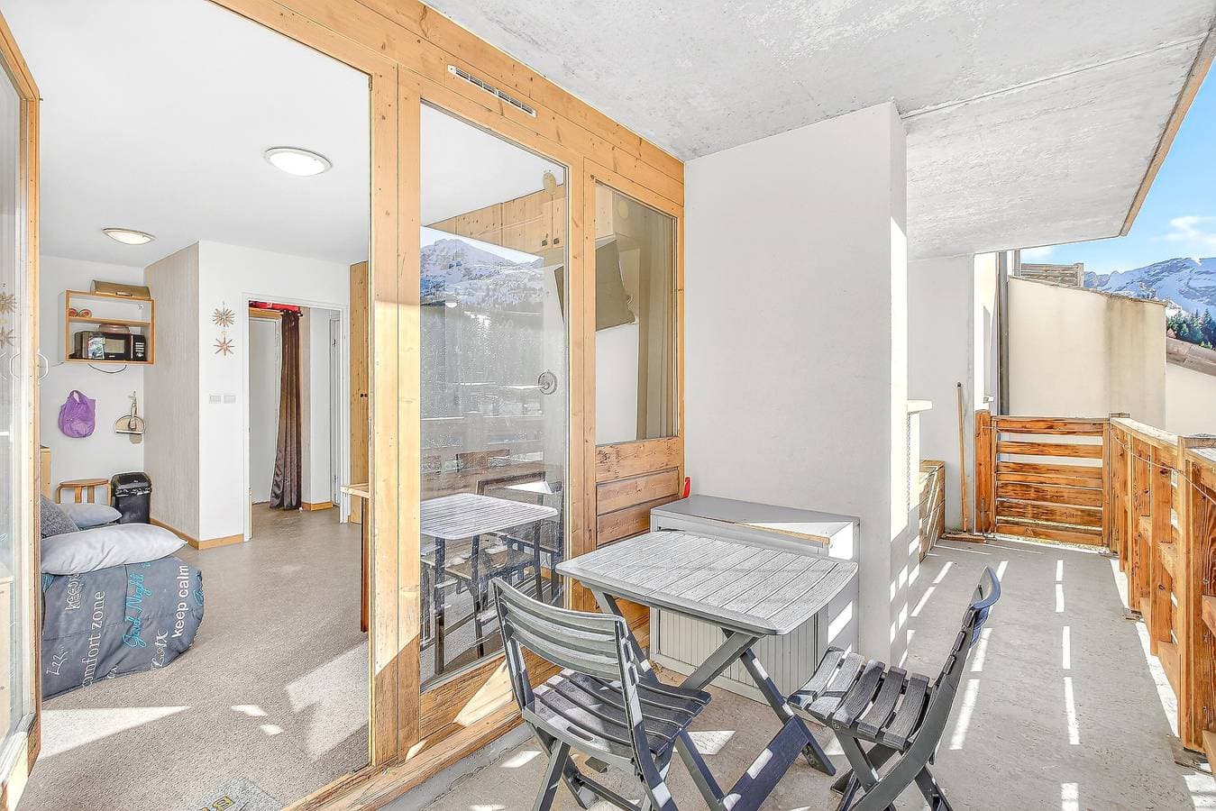 Foto 3 von 26: Apartment 'Superdevoluy' mit Bergblick und Balkon