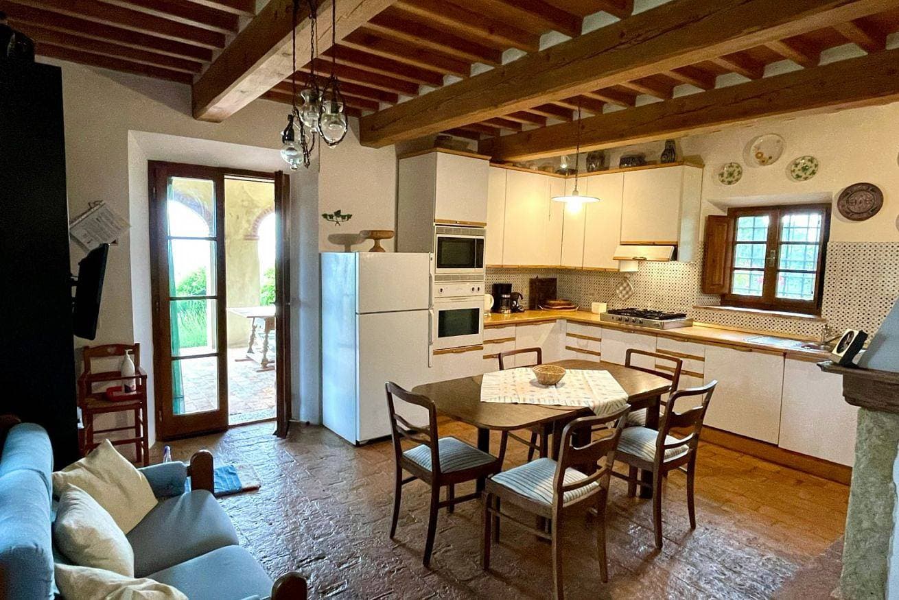 Foto 8 von 46: Podere Morena privater Terrasse mit Meerblick Wohnung Gregor