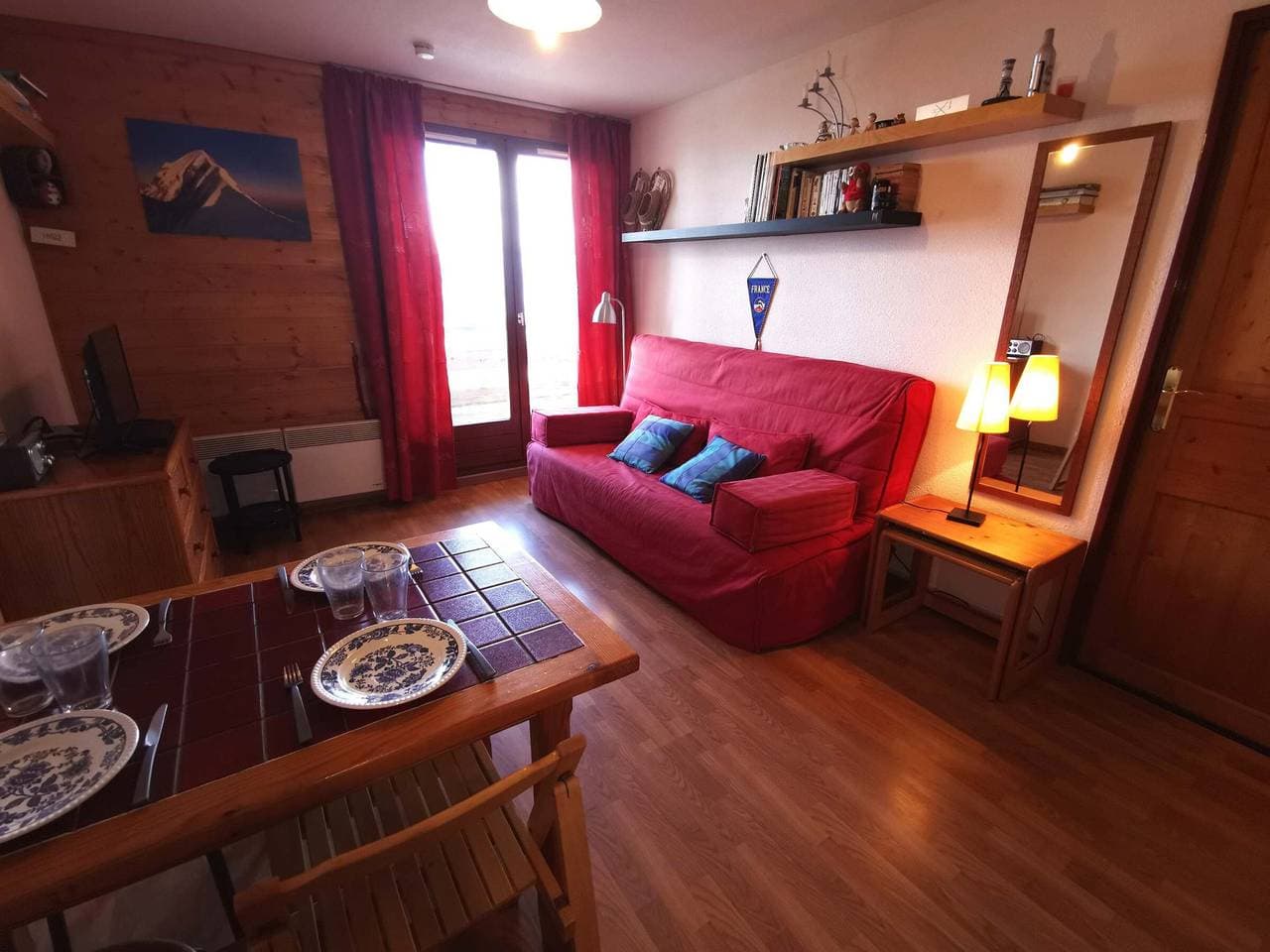 Foto 13 von 14: Apartment in Adrets-Prapoutel, 2 Zimmer, Balkon, nahe Pisten und Geschäften