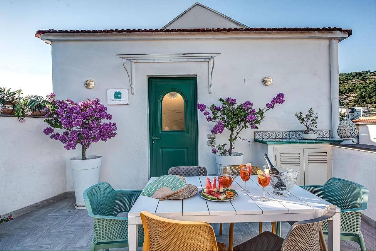 Domus Smeraldo terrace and sea view Amalfi Coast 1