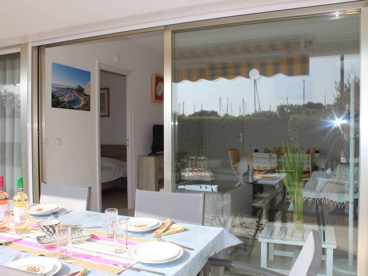 Foto 2 von 16: Erdgeschosswohnung mit Garten + Terrasse, 3-Zimmer, 4 Personen, 5 Min. zum Strand – Villeneuve-Loubet Plage